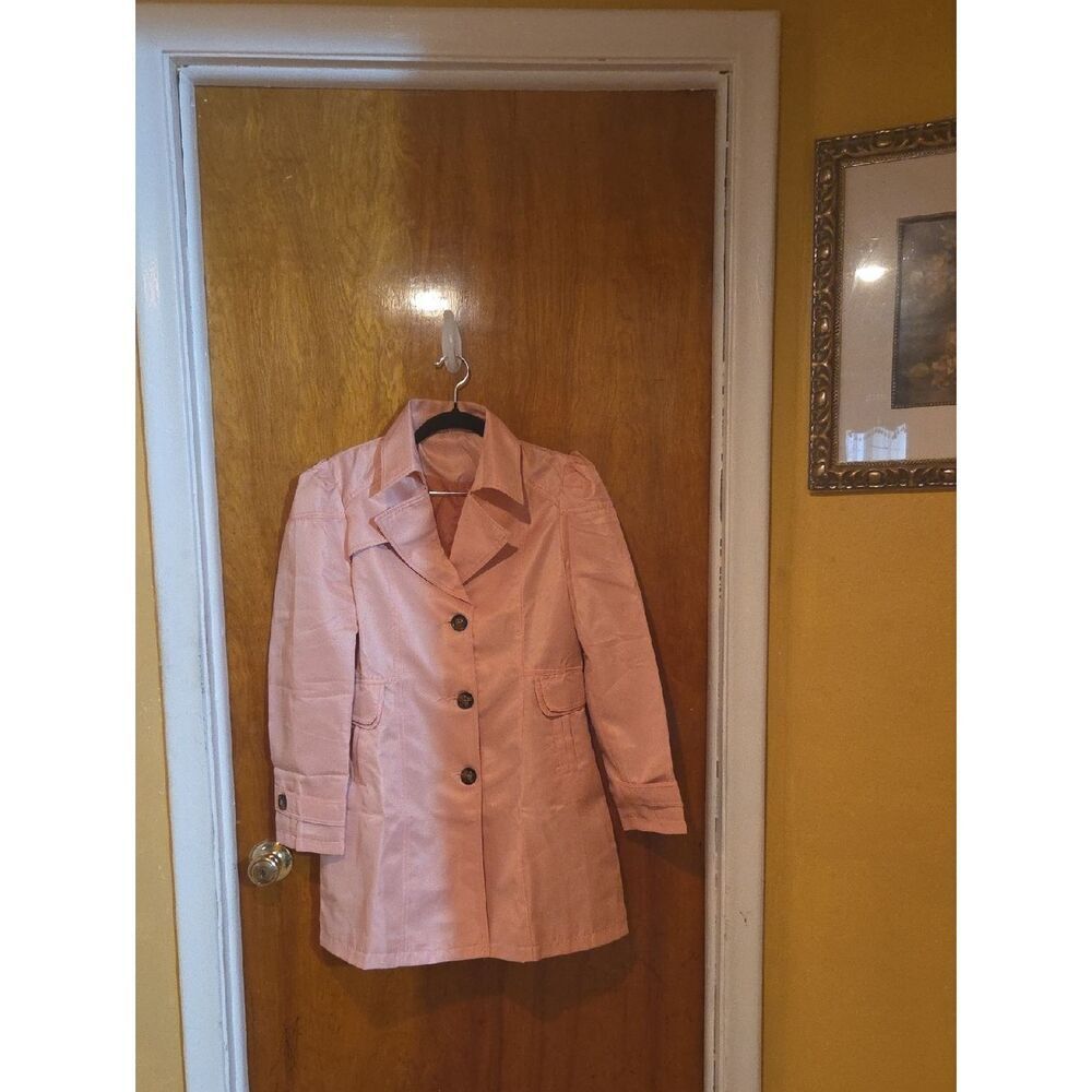 NWT Women's Light Pink Single-Breasted Coat